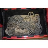 *Plastic Container of Natural Fibre and Synthetic Ropes