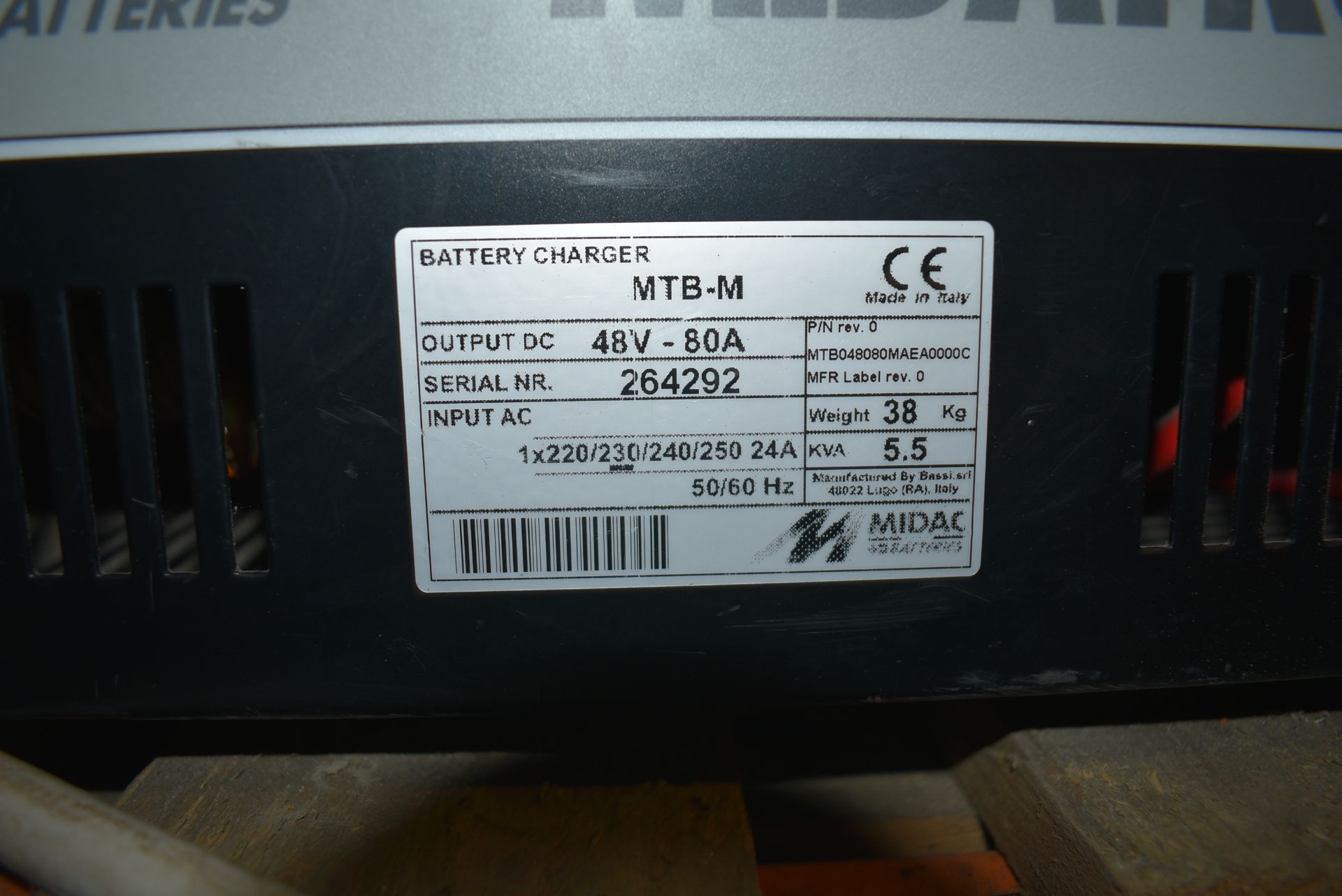 *Midac Midatron MTB-B Battery Charger 48v 80a Output (single phase) - Image 2 of 3