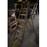 *Vintage Wooden Step Ladders