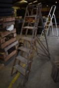 *Vintage Wooden Step Ladders