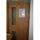 *Veneered Fire Door with Glass Panels 196cm x 76cm x 43mm