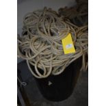 *Dustbin Containing Assorted Natural Fibre Ropes