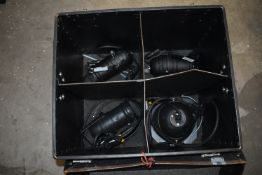 *Flight Case Containing Three PAR 30 Can and One Par 56 Short Nose Can Lights