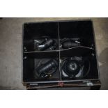 *Flight Case Containing Three PAR 30 Can and One Par 56 Short Nose Can Lights