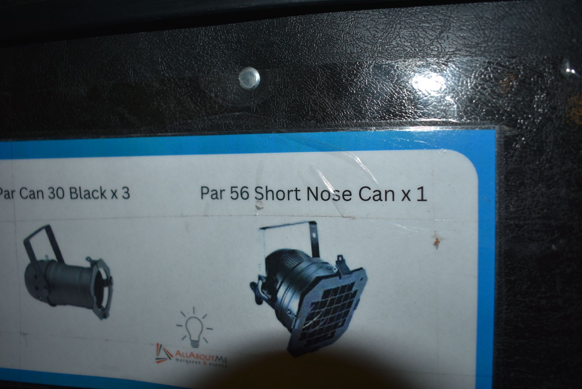 *Flight Case Containing Three PAR 30 Can and One Par 56 Short Nose Can Lights - Bild 2 aus 2