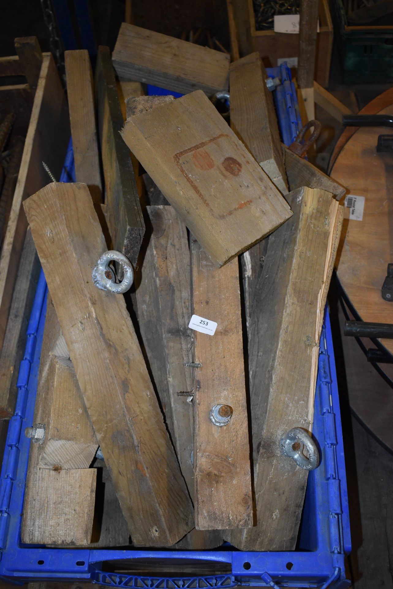 *Wooden Crate Containing Wooden Battens with Lifting Eyes