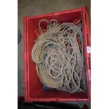 *Plastic Container of Natural Fibre and Synthetic Ropes
