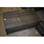 *Abreo Rattan Occasional Table with Glass Top