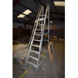 *Aluminium Nine Tread Warehouse Steps