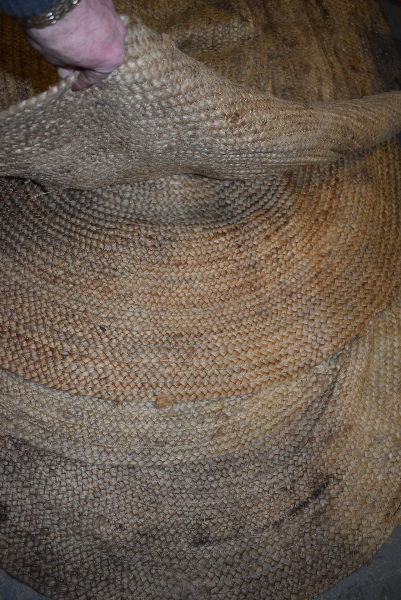*Seven Natural Fibre Circular and Oval Rugs - Image 2 of 2