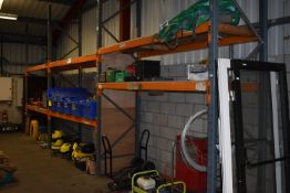 *Three Bays of Dexion Speed Lock Shelving 270x90cm x 370cm high Comprising Four Uprights and