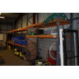 *Three Bays of Dexion Speed Lock Shelving 270x90cm x 370cm high Comprising Four Uprights and