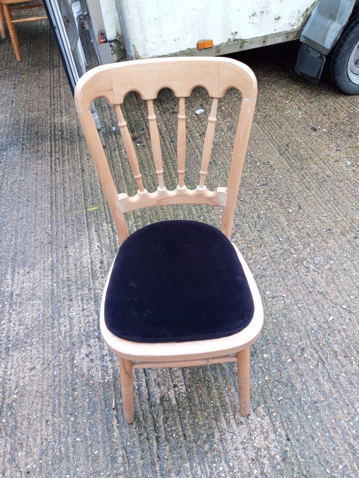 *78 Banqueting Chairs with Upholstered Seat Pads