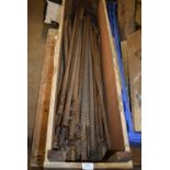 *Wooden Crate Containing Large Steel Tent Pegs