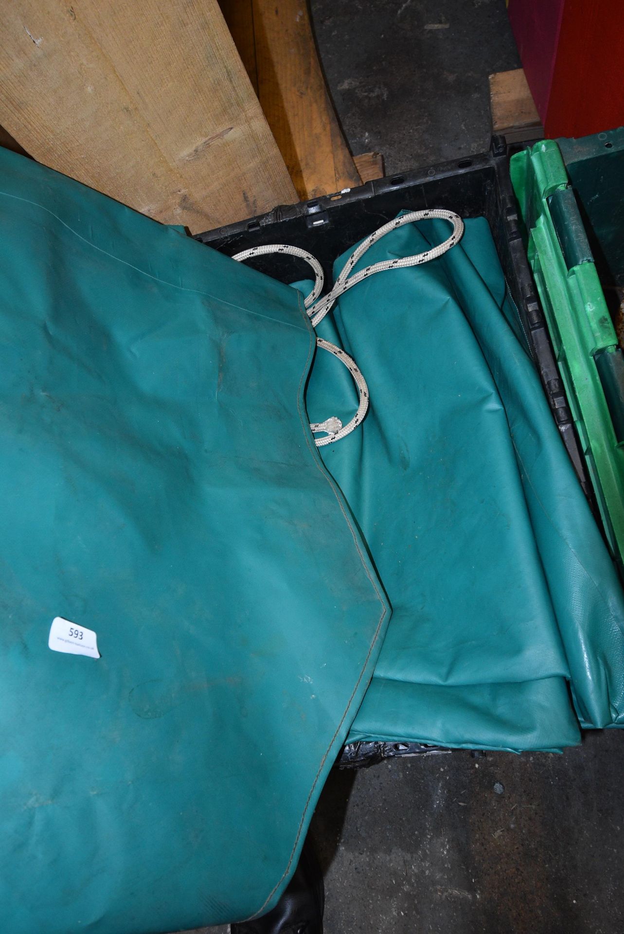 *Box Containing Green Ground Sheets