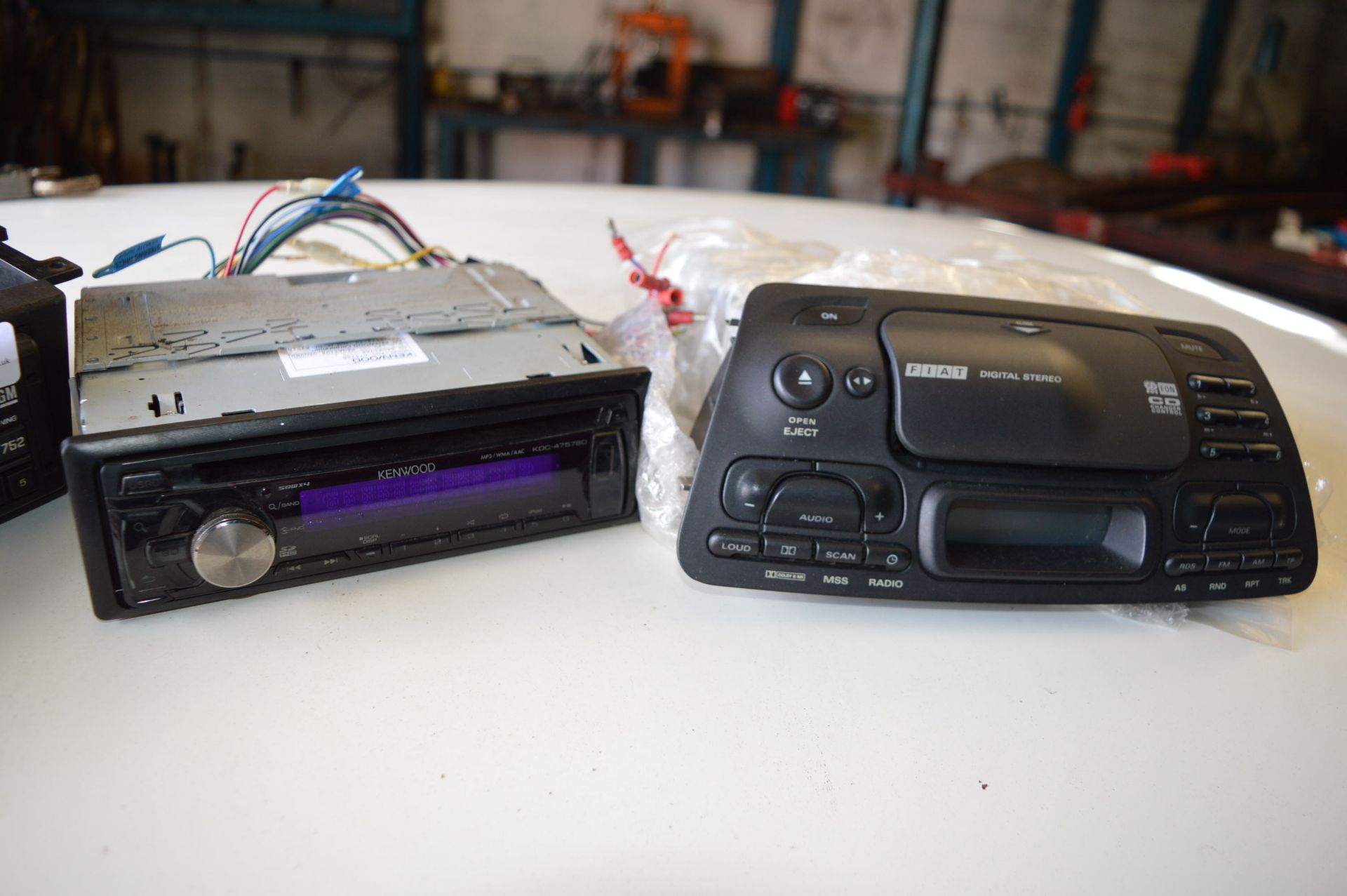 Three Vintage Car Stereos Including Fiat, Vauxhall Model 752, and Kenwood CD Player - Image 2 of 2