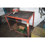 Steel Workbench 102x63cm x 91cm high