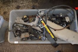 Tub Containing Seat Belts, Anchors, and Mounting Brackets for a Vauxhall Calibra