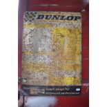 Vintage Dunlop Tyre Pressure Sign 62x88cm (buyer to remove)