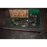 Box of Assorted Engine Core Plugs, and a Box of Washers etc.