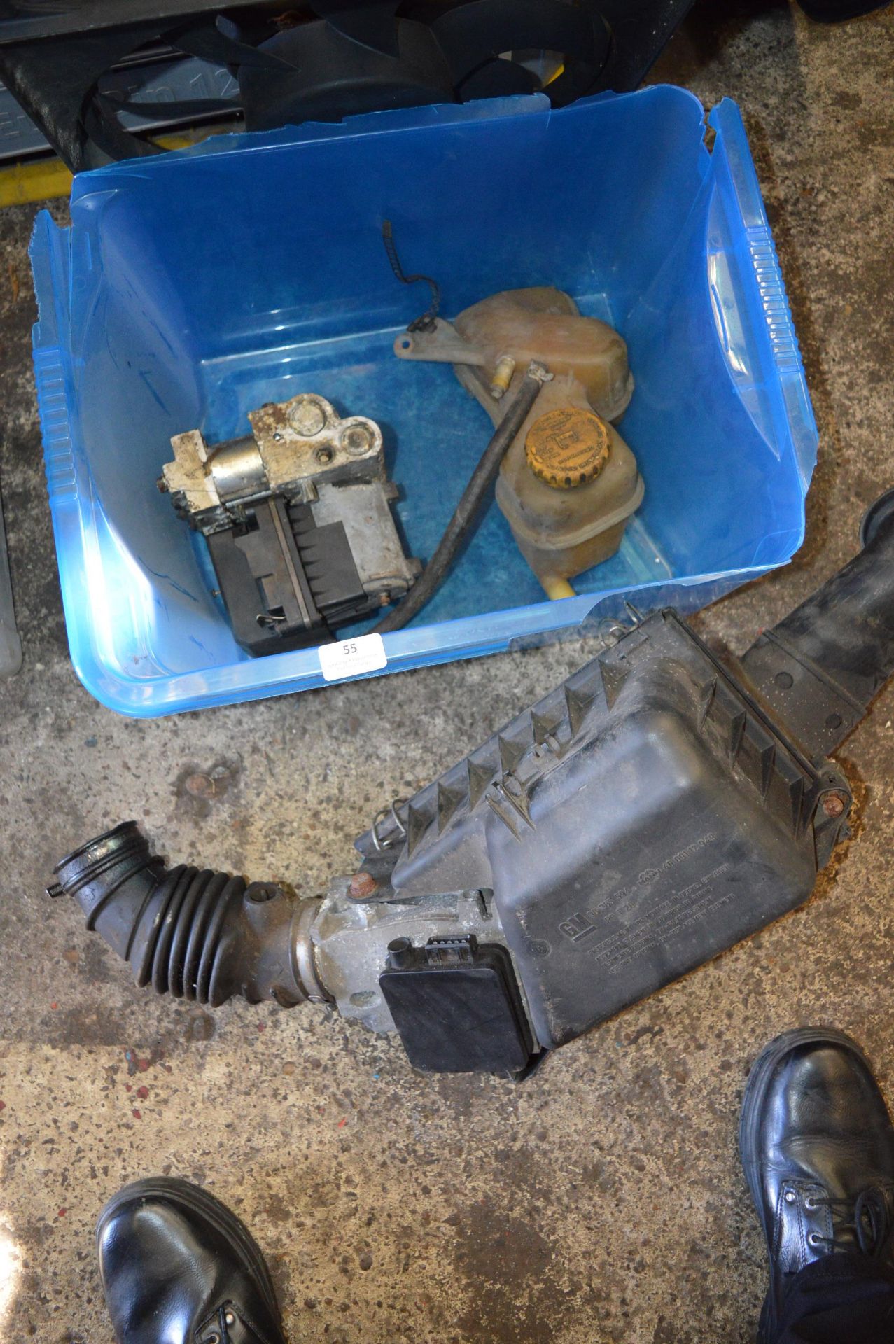 Box Containing Air Flow Meter, ABS Unit, Radiator Fan, and a Header Unit for a Vauxhall Calibra