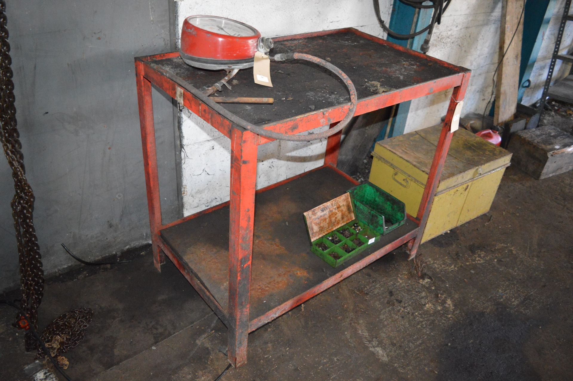 Steel Workbench 102x63cm x 91cm high - Image 2 of 2