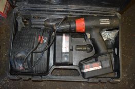 Atlas Copco Cordless Drill with Two Batteries, Charger, and Case