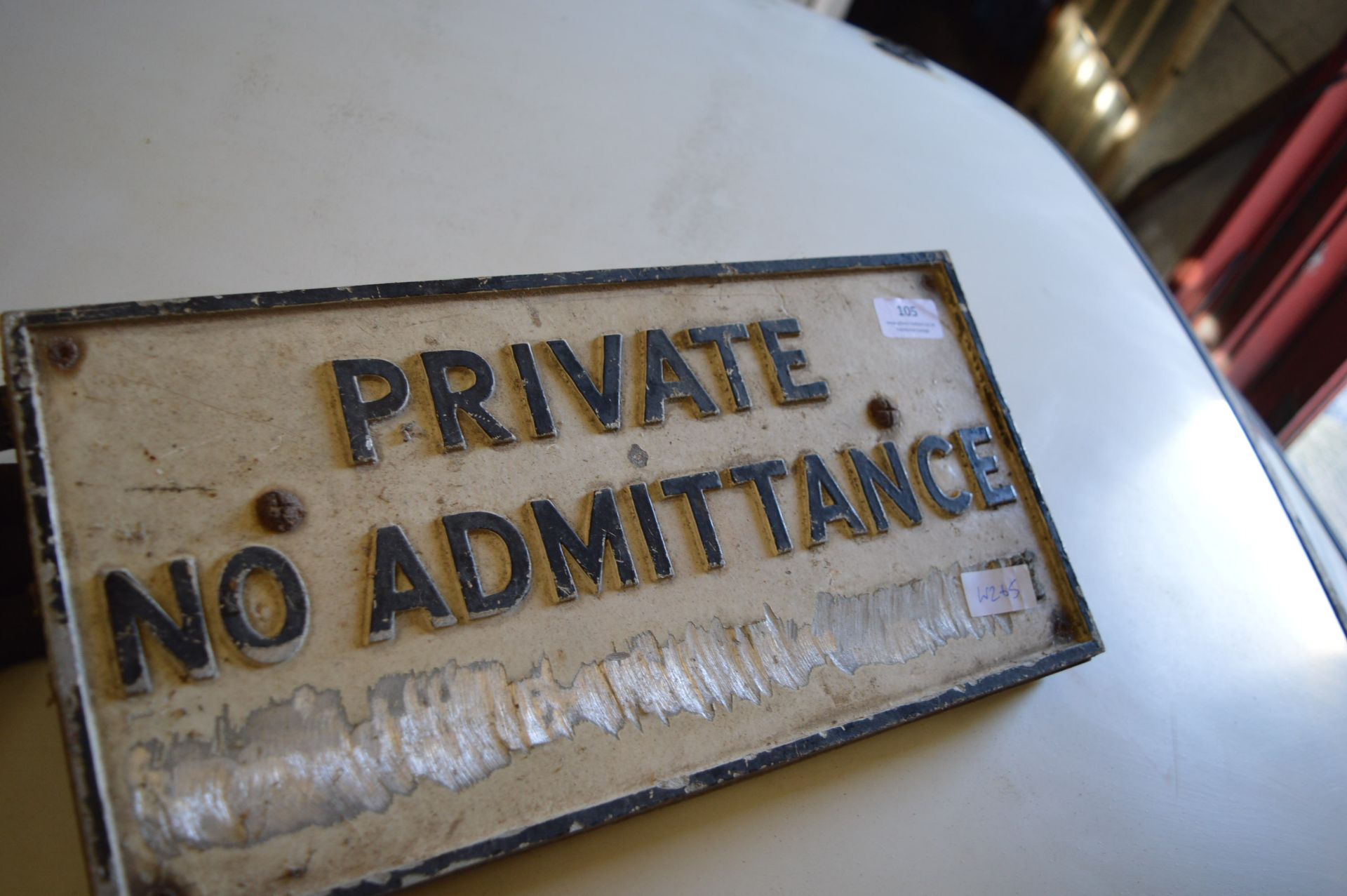 Vintage Sign “Private, No Admittance”