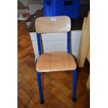 *Child’s Chair with Plywood Seat & Back on Tubular Frame