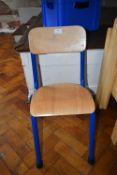 *Child’s Chair with Plywood Seat & Back on Tubular Frame