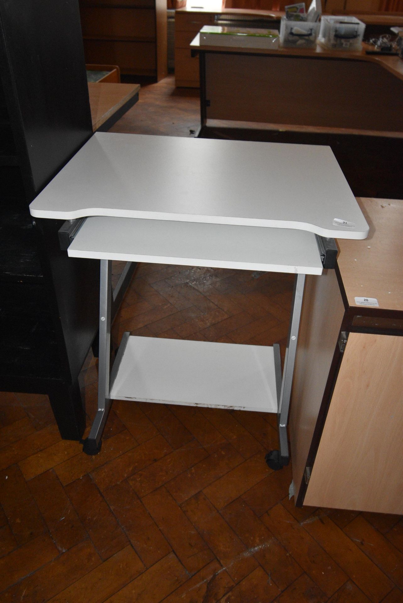 *Computer Table with Keyboard Tray