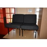 *Pair of Charcoal Reception Chair