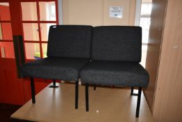 *Pair of Charcoal Reception Chair