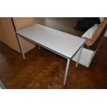 *Rectangular Table in Two Tone Grey 110x55cm x 55cm high