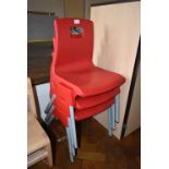 *Three Stackable Polypropylene Child’s Chairs