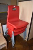 *Three Stackable Polypropylene Child’s Chairs