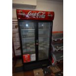 Double Door Drinks Cooler Branded Coca-Cola Manufactured by True Model GDM-35