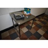 Stainless Steel Preparation Table with Upstand to Rear 80cm wide x 75cm deep x 90cm high