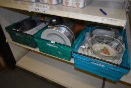 Three Trays of Assorted Crockery