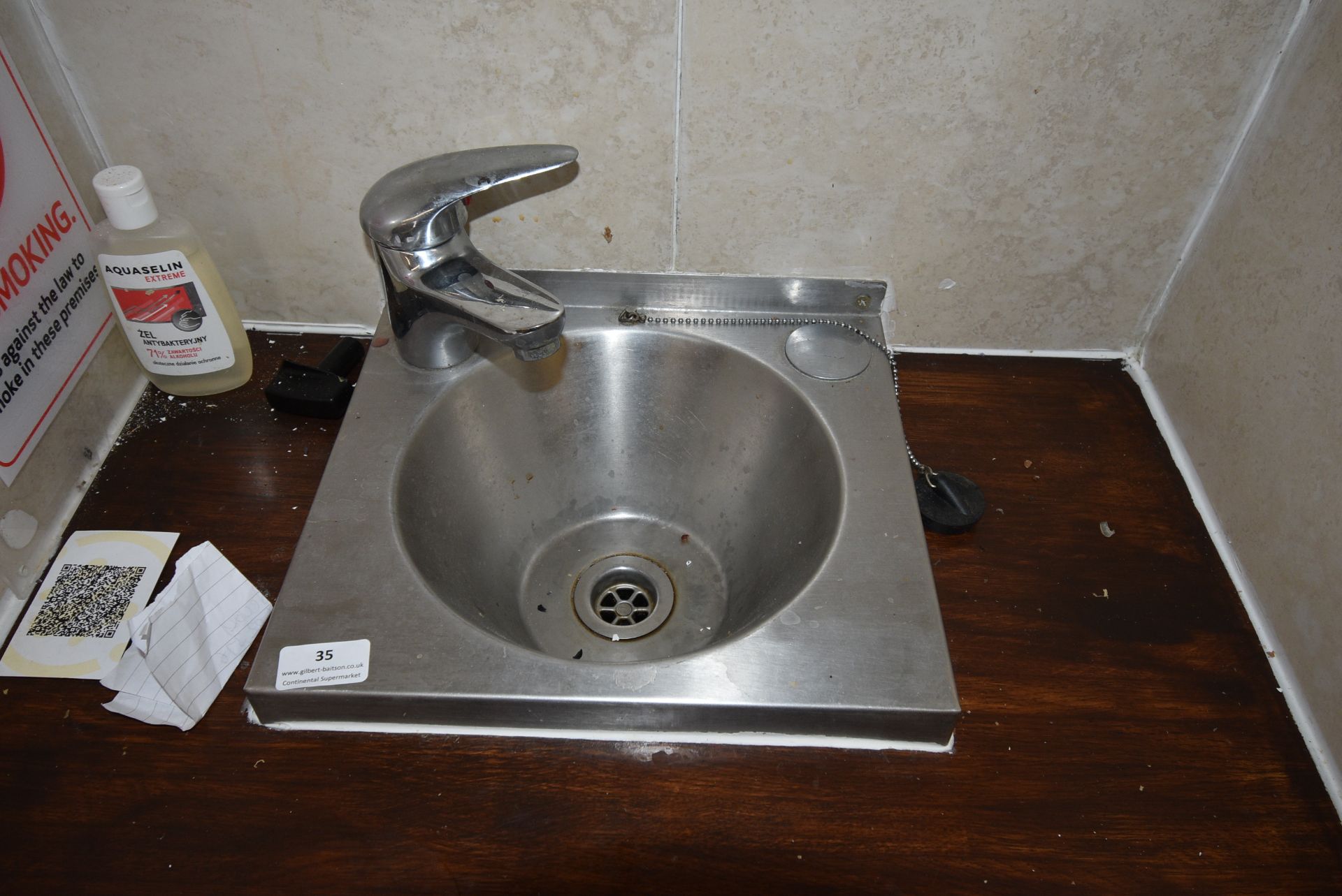 Stainless Steel Wash Hand Basin, plus Paper Towel Dispenser, and Soap Dispenser - Image 2 of 2