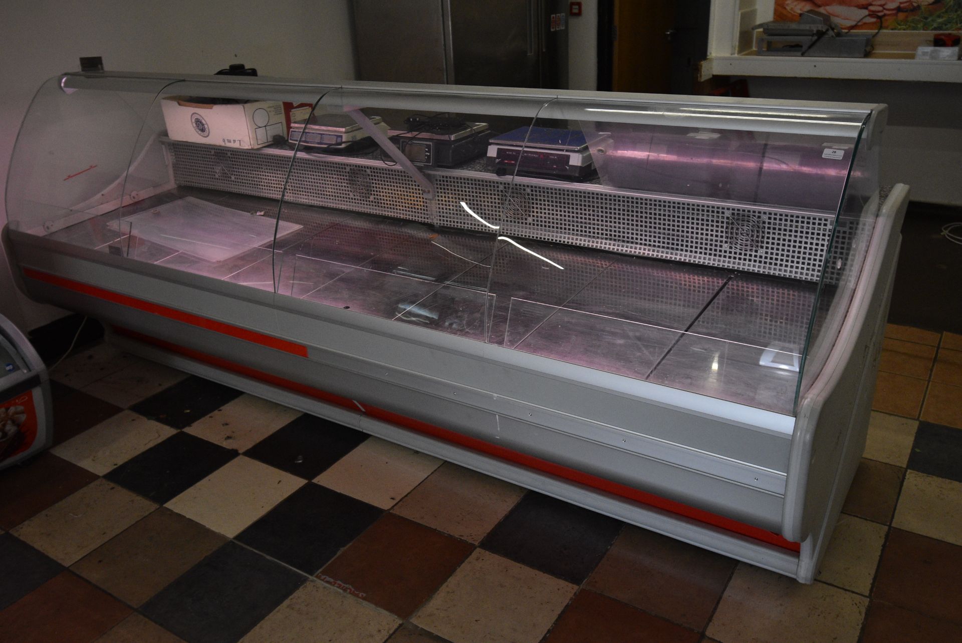 Cebea by Bochnia Server Over Refrigerated Display Counter with Four Refrigerated Storage Lockers