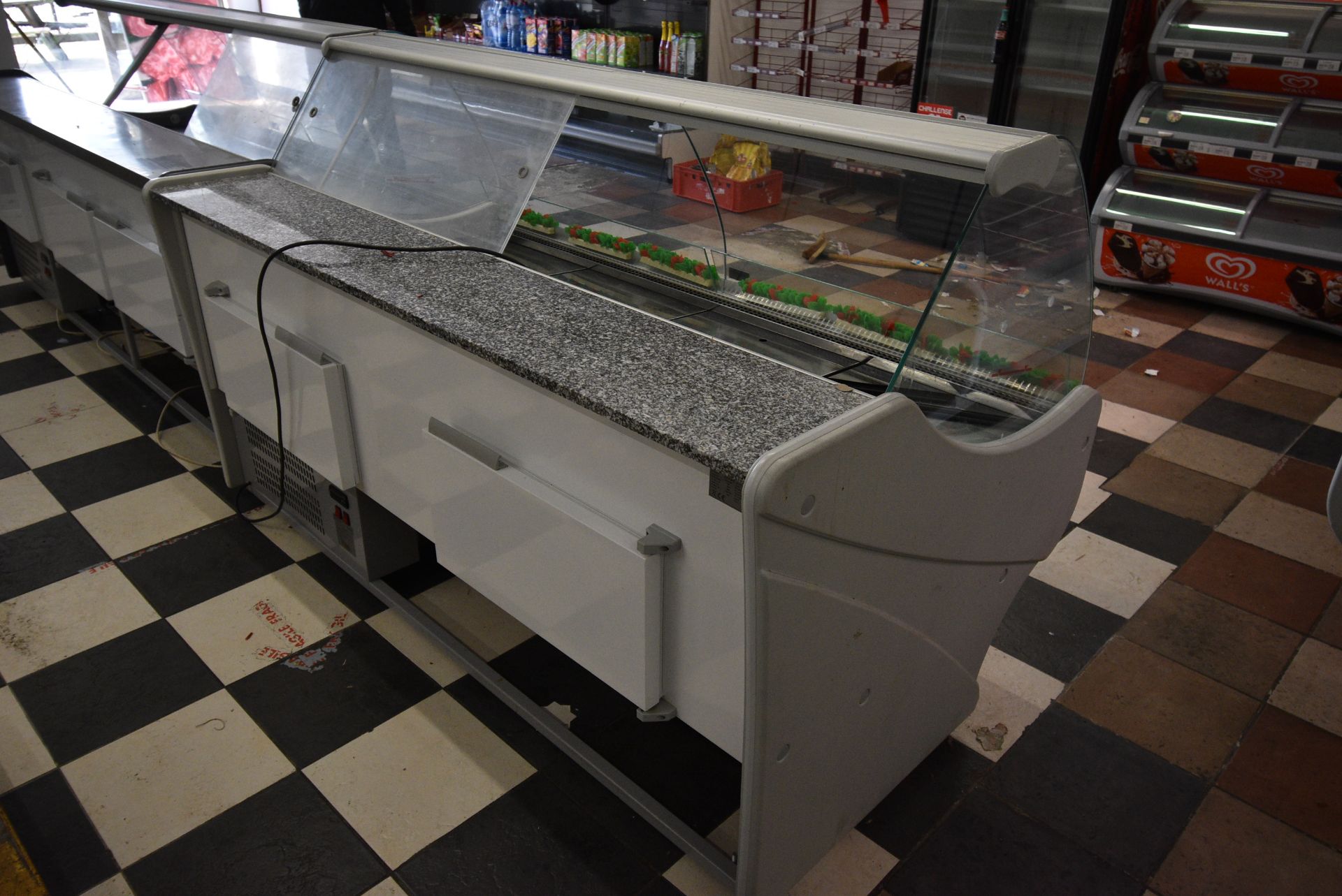 Bochnia Cebea Refrigerated Server Over Counter with Granite Top and Two Storage Lockers Model: WCH- - Image 2 of 3
