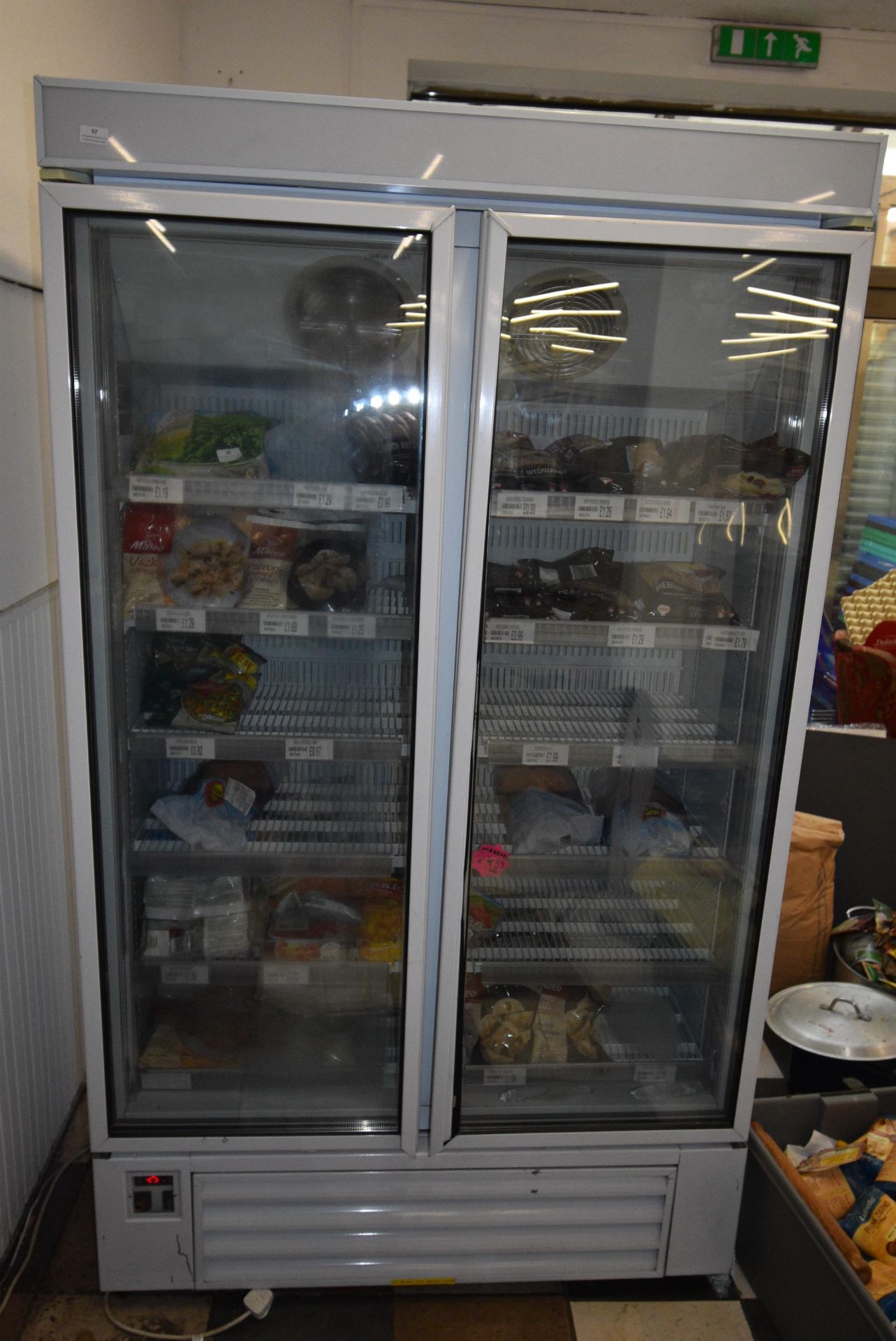 Model G7 Double Door Upright Display Freezer