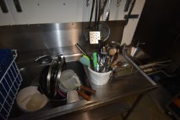 Assorted Stainless Steel Pans, Bowls, Cookware, etc.