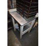 Aluminium Topped Bakery Table