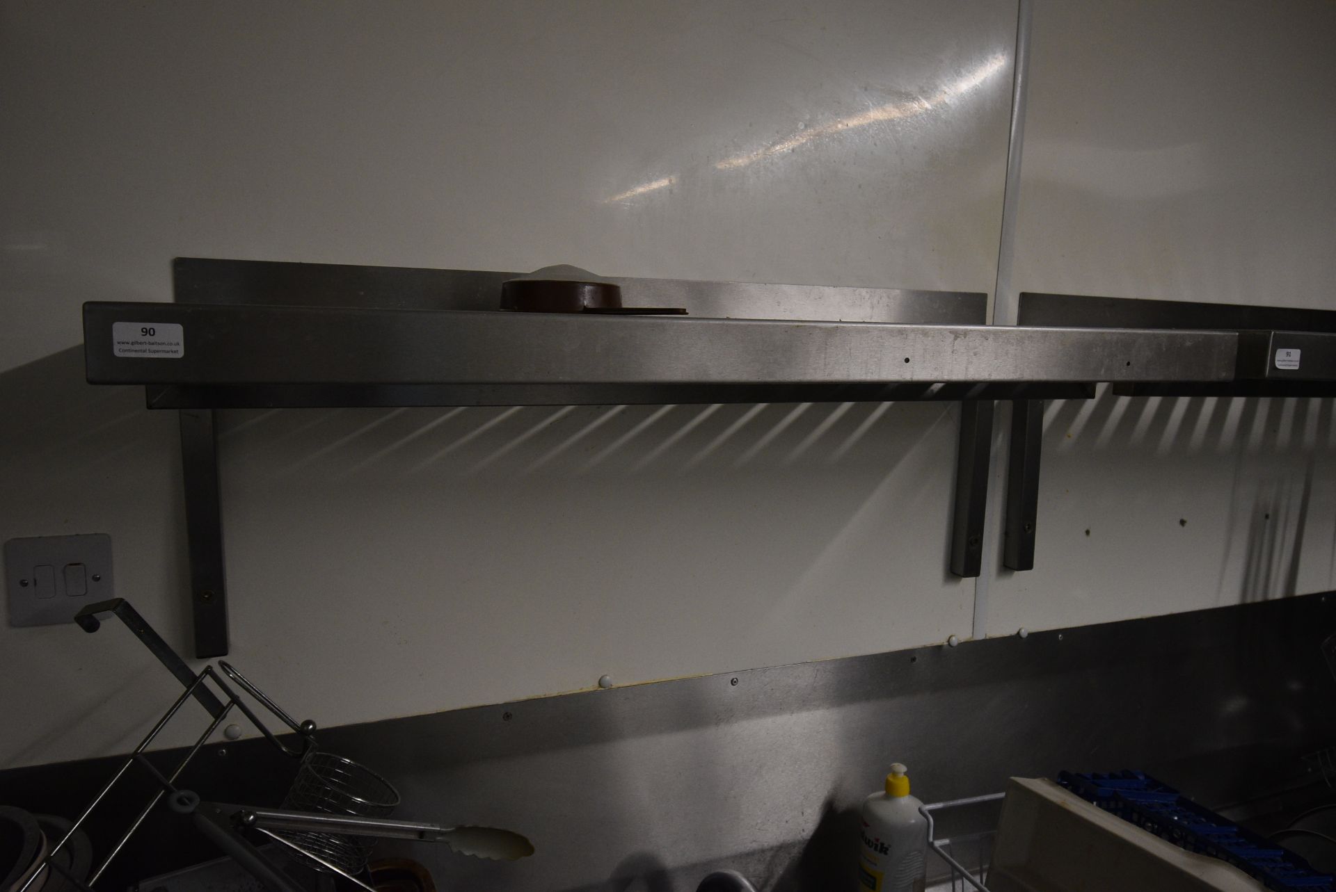 Stainless Steel Wall Shelf 100x38cm