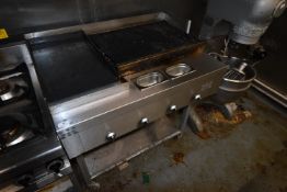 Caterquick Gas Range with Flat Top Griddle Cooker and Chargrill