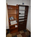 Open Fronted Six Tier Wooden Shelving Unit plus One Other