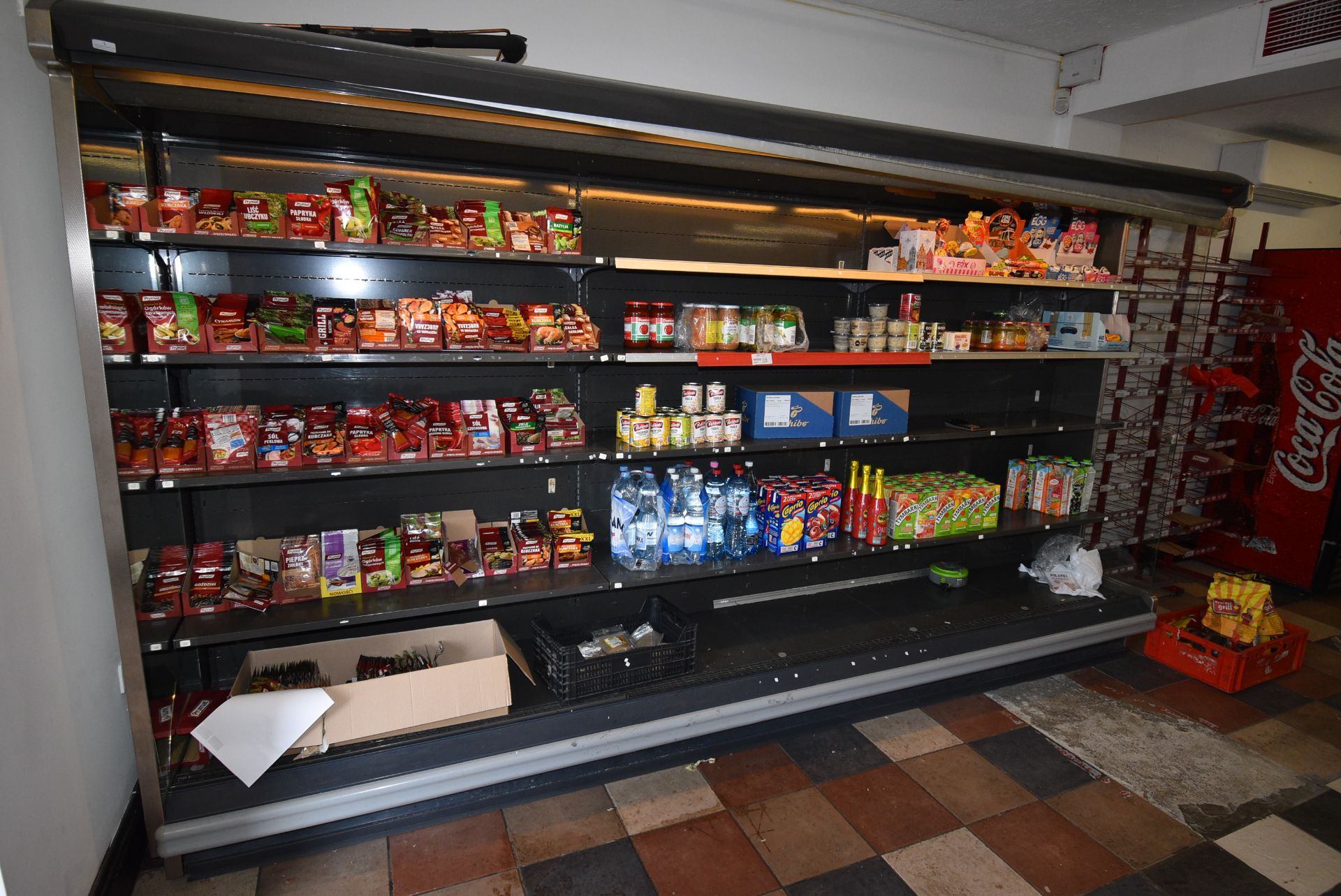 Arneg Berlino 3CLF Open Fronted Multideck Refrigerated Display Unit with External Compressor, and
