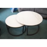 *Pair of Circular Nesting Tables